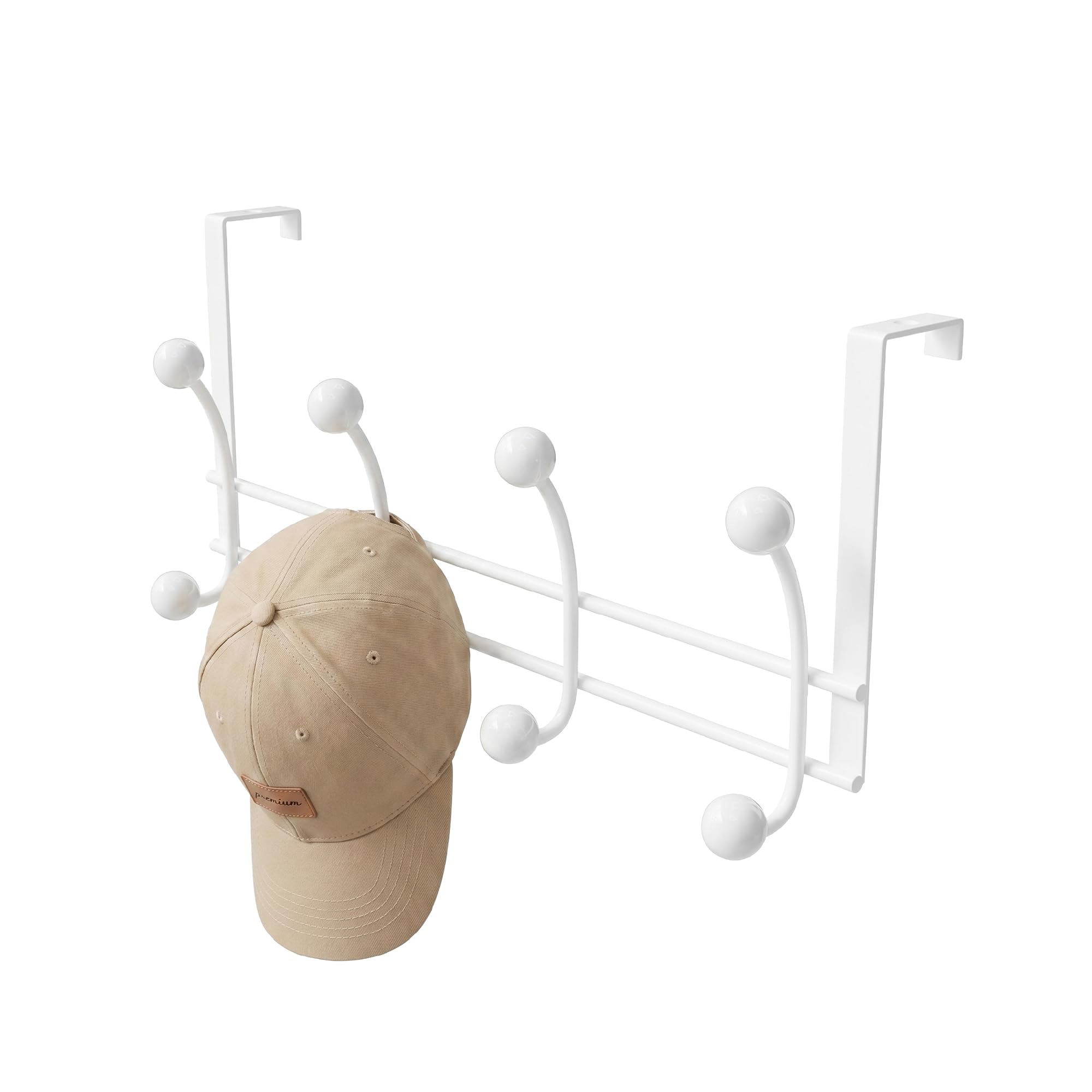 Amig - Door Hook - 395 x 187 x 114 mm - White Hook - Made of Steel and Plastic. Mod. CP46
