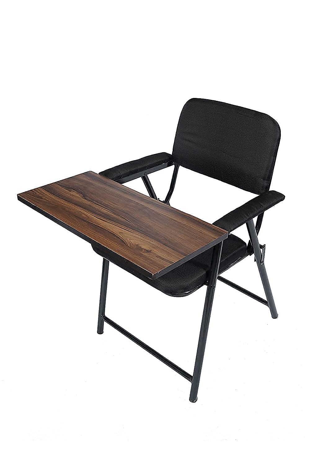 HIRVALL Metal Folding Student Chair with Writing Pad for Work from Home Study -Play Board Color (Board).