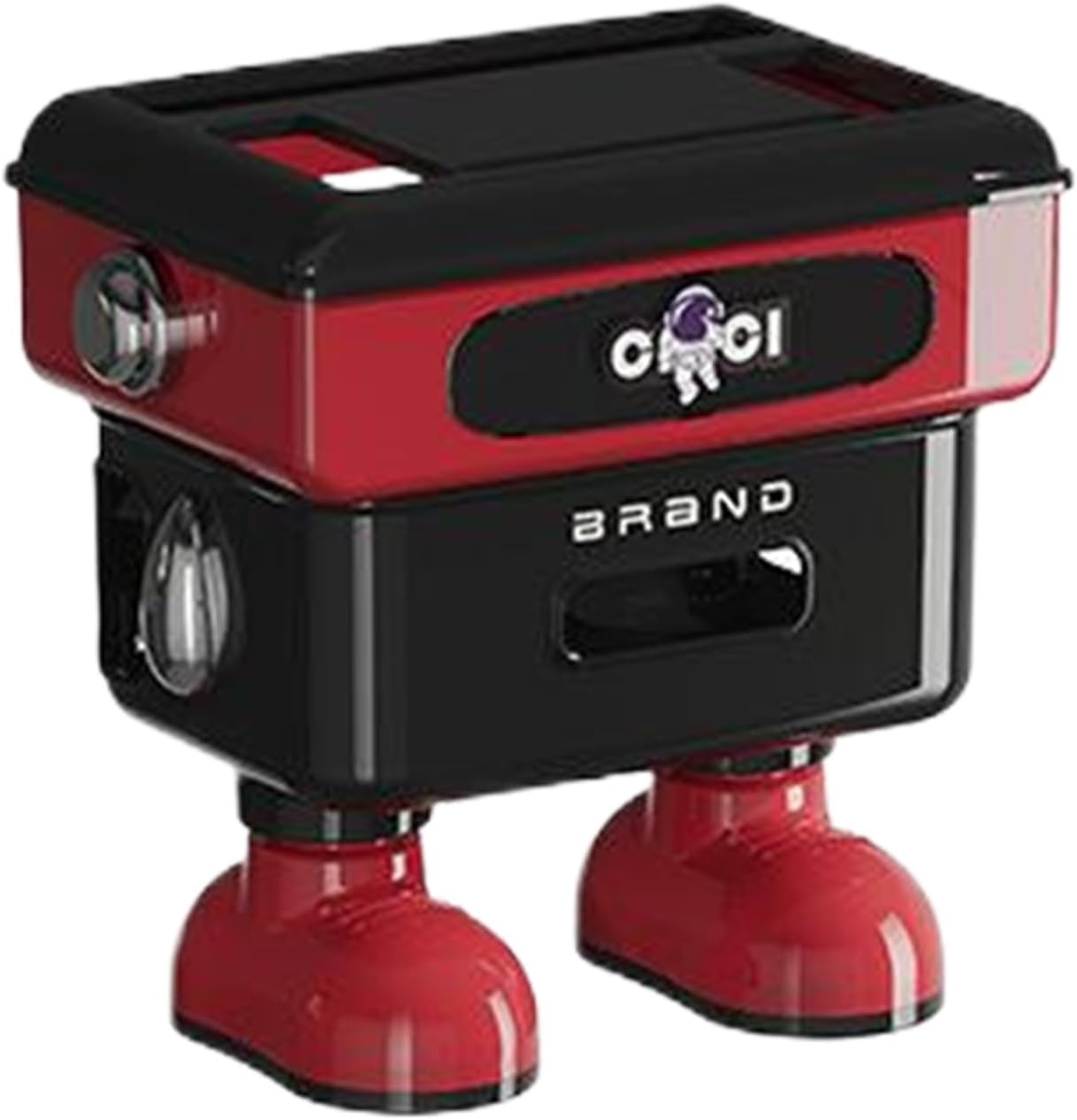 WiFi Router Storage Box - Robot Desk Organizer, Network Cable Shelf | Wall Mounted Media Stand, Hidden Cable Management Box, Storage Boxes