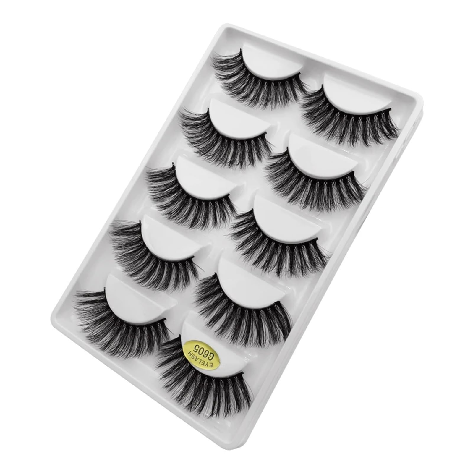 UAMOU Lashes 10 20 50 100 Boxes Mink Eyelashes 5 Pairs Natural False Eyelashes Thick Fluffy Faux Cils