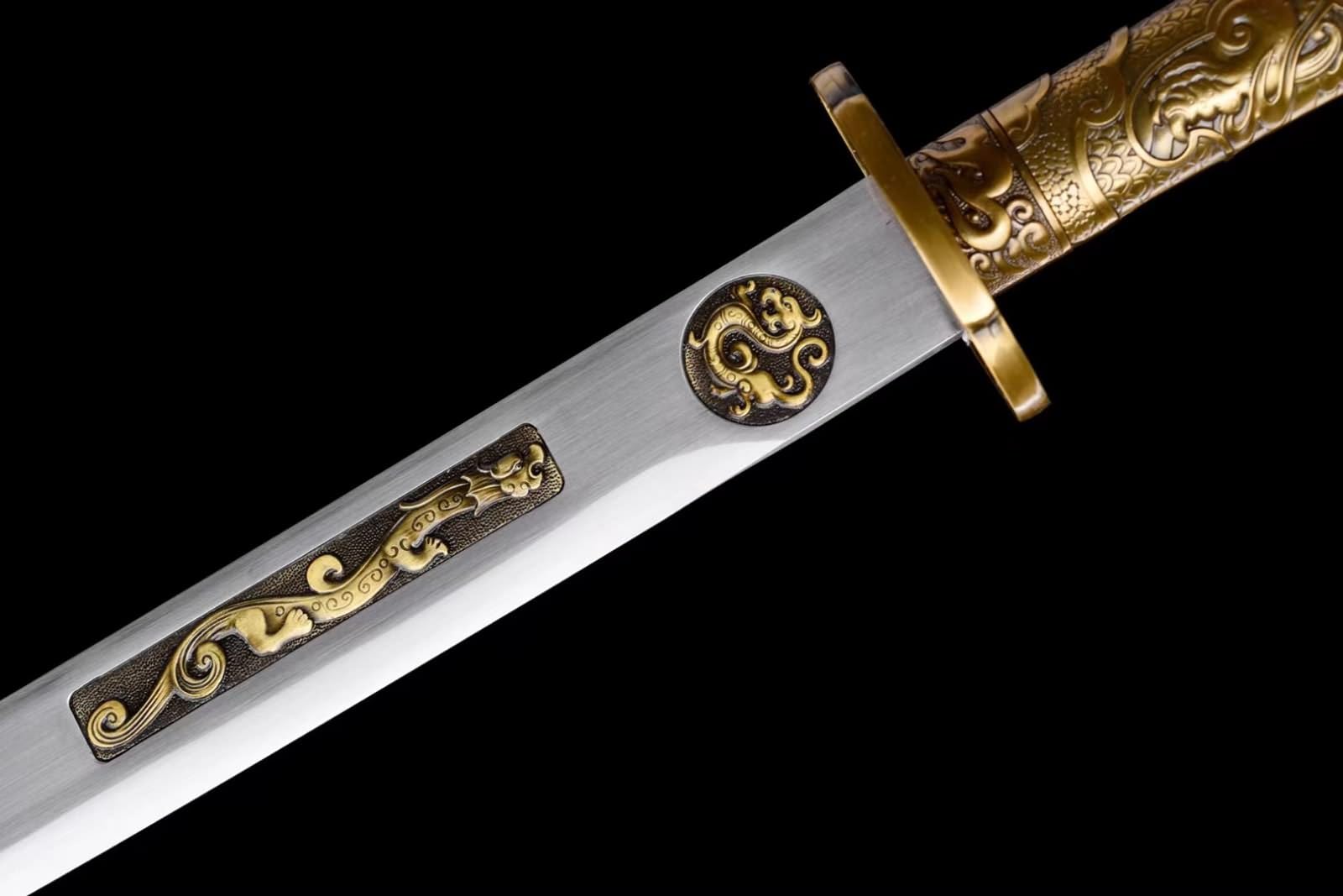 Handmade Yanling Dao by LOONGSWORD-High Carbon Steel Blade-Great for Martial Arts Training-Unique Design