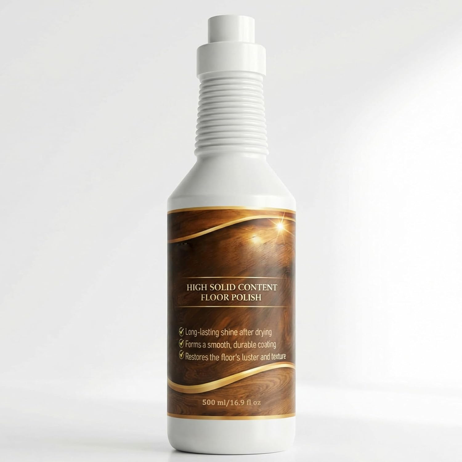 Floor Restore - 500 ML Purevive Wood Cleaner, High Solid Content Floor Polish, Multi-Surface Shine Enhancer for Wood, Laminate, Vinyl & Tile Floors (1)
