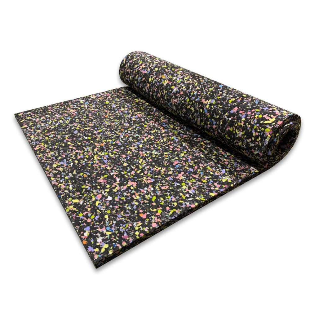 KS Global Acoustic® Soundproofing Acoustic Foam Pad – 100 Density Heavy Sound Deadening Panel for Noise & Vibration Absorption, 6 × 3 Ft Professional Studio & Home Soundproof Mat (25 mm)