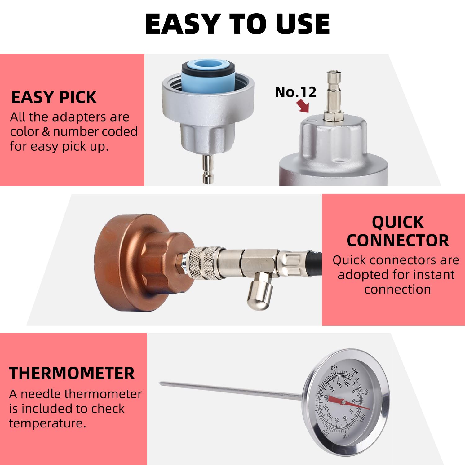 FreeTec Tester Pressione Radiatore Universale, Impianto Raffreddamento Test Perdite Refrigerante