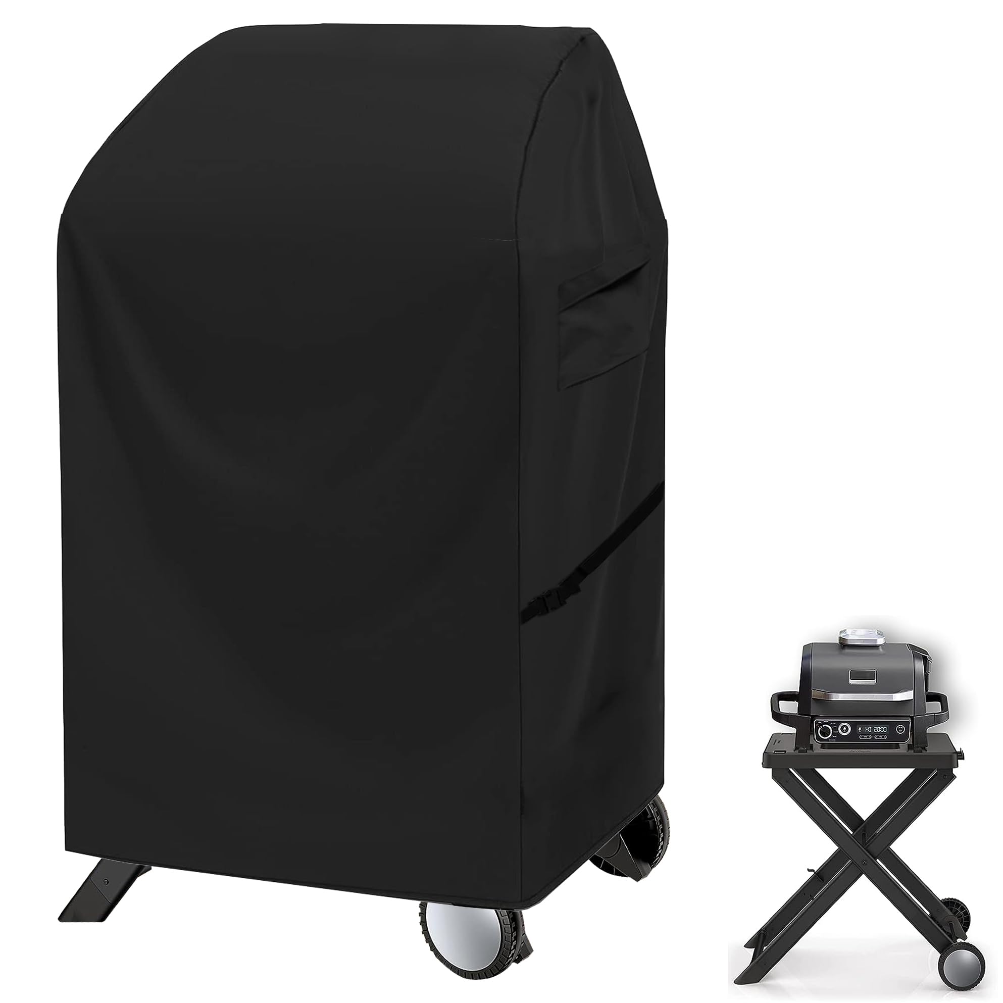 WOMACA Grill Cover for Ninja Woodfire Outdoor Grill and Stand,Weather Resistant BBQ Grill Accessories Compatible with Ninja Smoker Grill, Heavy Duty Anti-Fade Wood Fire Cover