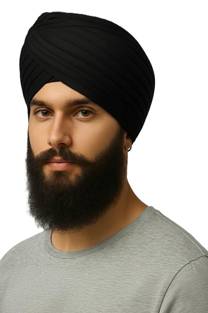 The Instant Regal Premium Ready-to-Wear Turban for Men | Luxurious Pre-Stitched Safa Pagdi | Achieve an Authentic Groom Look Instantly for Weddings & Formal Events-picture-10