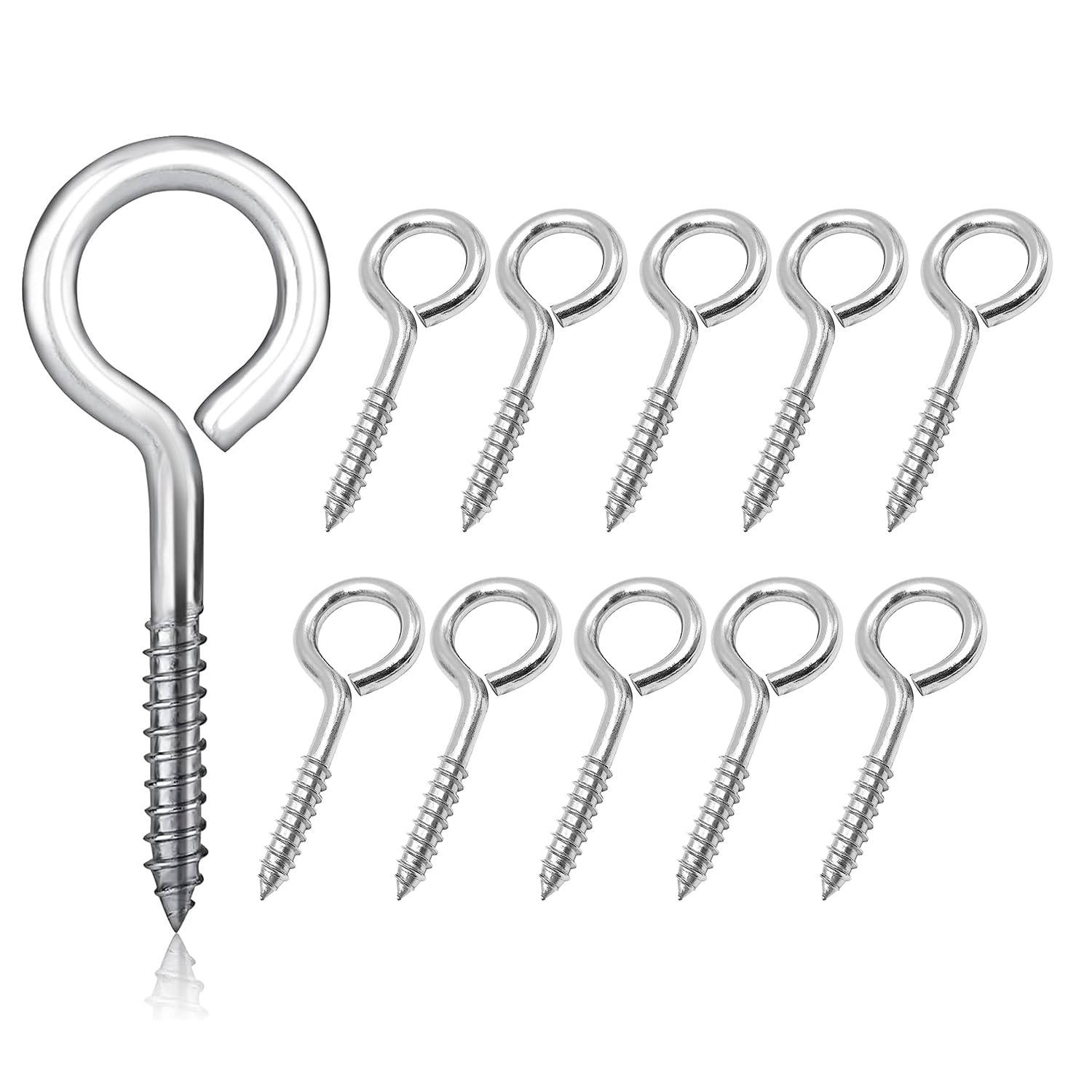 GisWell 6 Occhielli Per Guida A Listello 5-6 Mm E 7-8 Mm – Ganci In Acciaio Inox E PVC Per Camper E Tende Da Sole