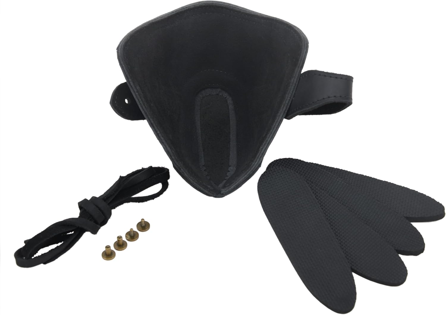Leather Shooting Gun Recoil Pad, No Drlling Rifle Shotgun Buttstock Extention Slip On Butt Stock Pad