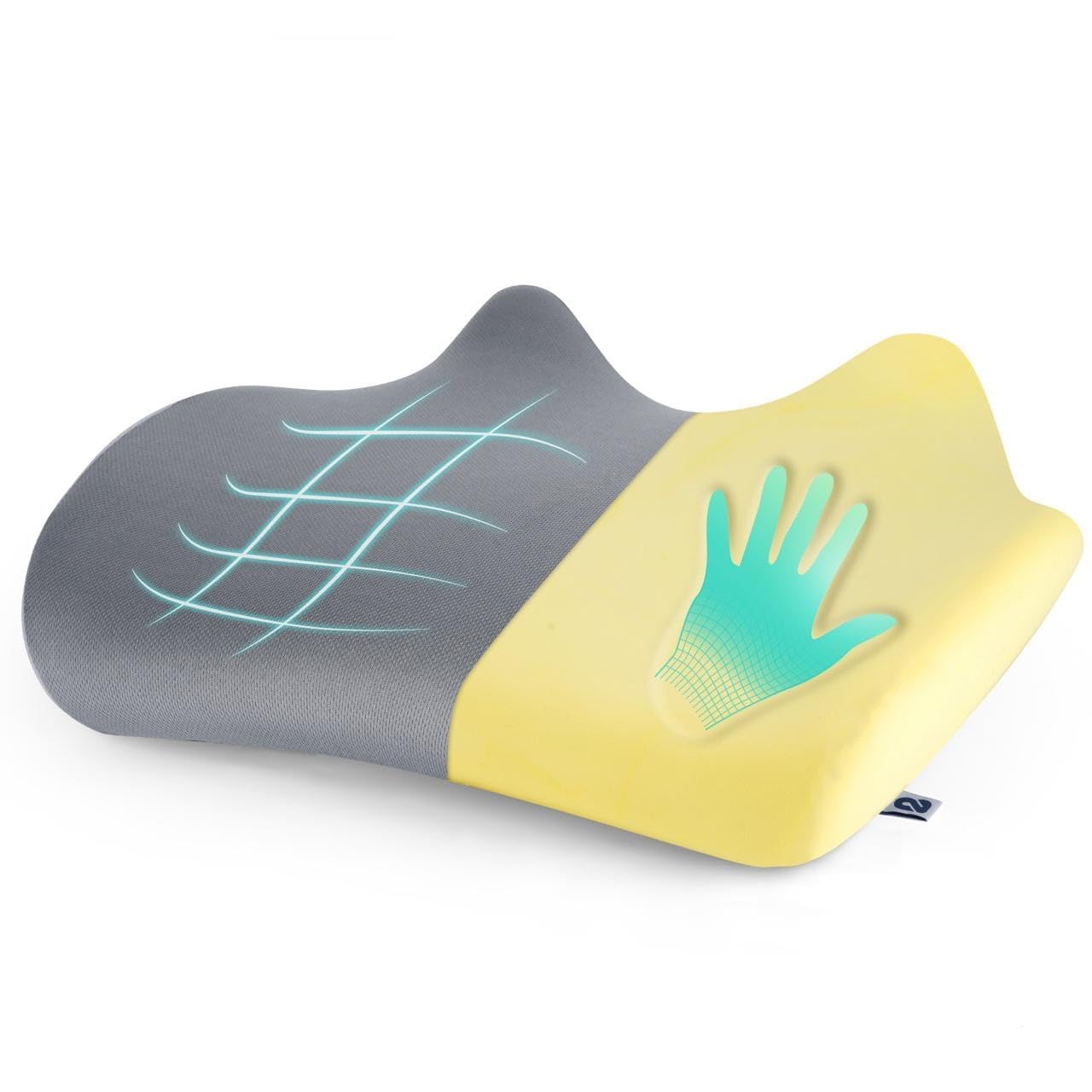 2Buds Coccyx Seat Cushion with Orthopedic Gel Memory Foam, Cushion for Tailbone Pain, Sciatica & Back Pain Relief, U Shape Hip Support for (Ash Grey) (B0D561C621) Amazon Price History, Amazon Price Tracker