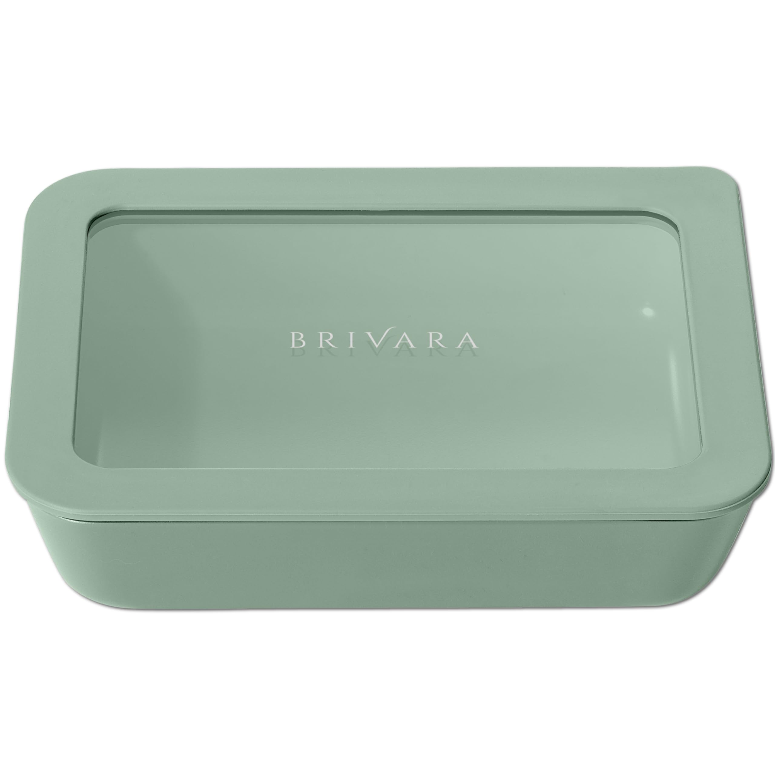 Glass Food Storage Container &amp; Lid, 3-Cup Rectangle, Willow