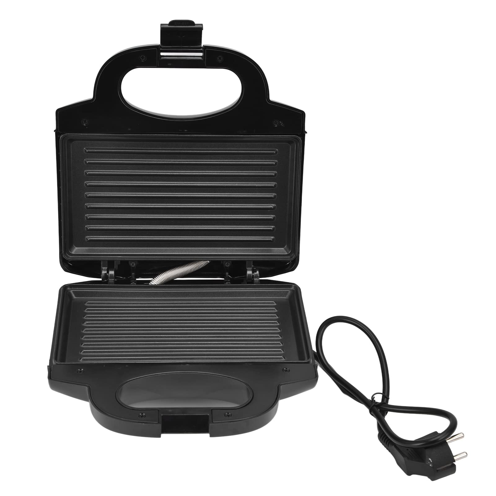 EU Plug 220-240V, Panini Maker Multifunctional 750W Harmless Double Sided Restaurant Breakfast Machine-image-19