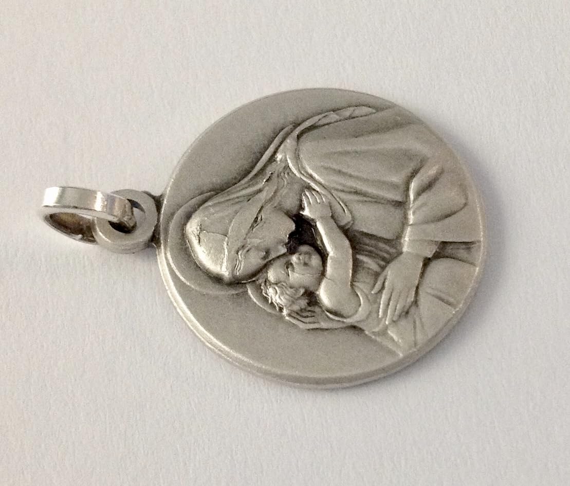 I G J MEDALLA DE LA VIRGEN CON EL NIÑO JESÚS - LAS MEDALLAS DE LOS SANTOS PATRONOS