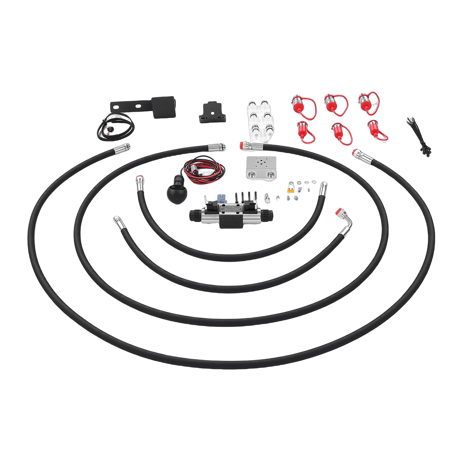 Tnfeeon Kit Valvola Terza Funzione di Controllo Idraulico per Trattori L4600 L4701 con 12V Portata 3000 PSI 15 GPM Facile Installazione per Attrezzature Agricole per Agricoltori