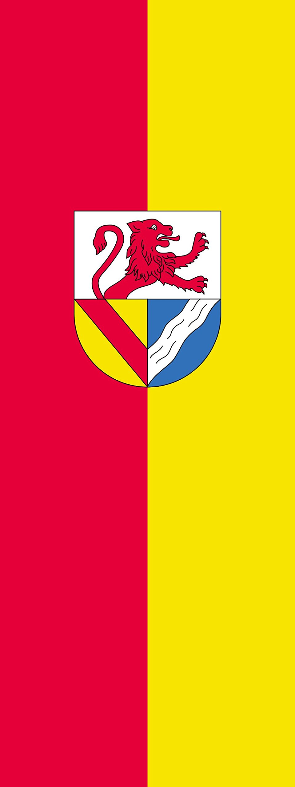 Drapeau Lörrach Kreis grand format 6m² lisible sans vent