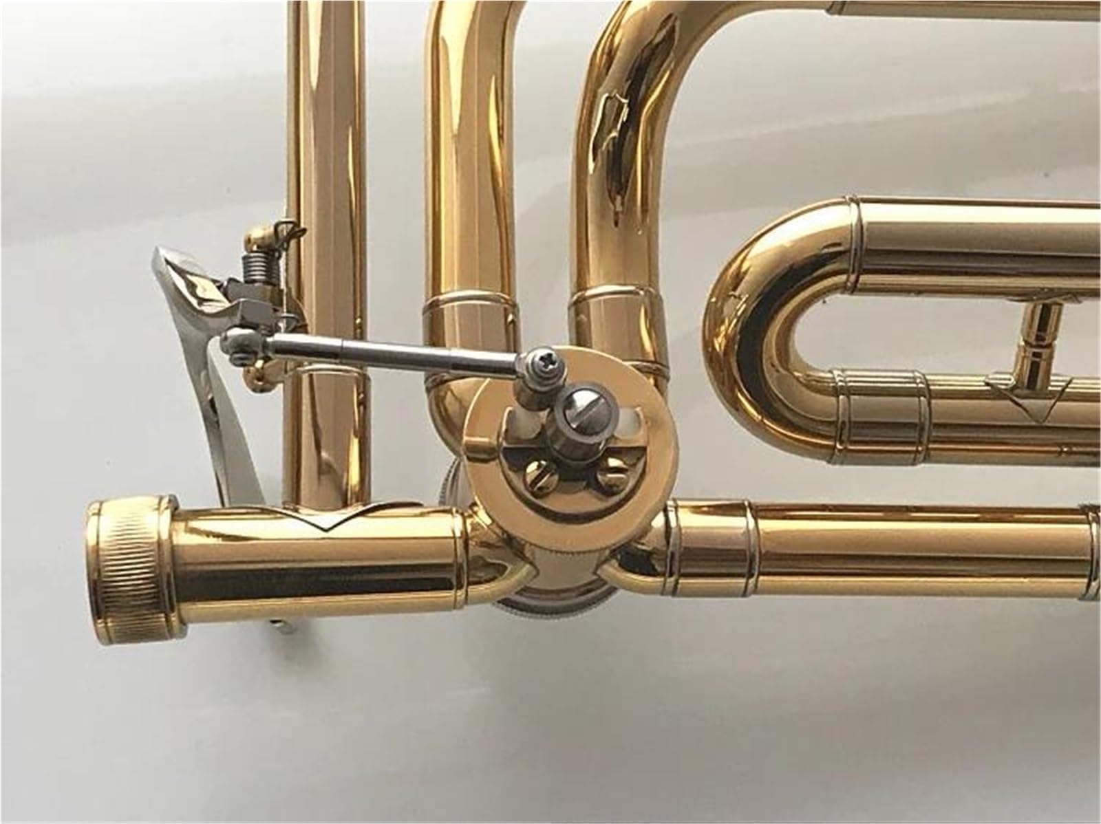 B-Posaune Instrument Goldlack Kolben Profiposaune