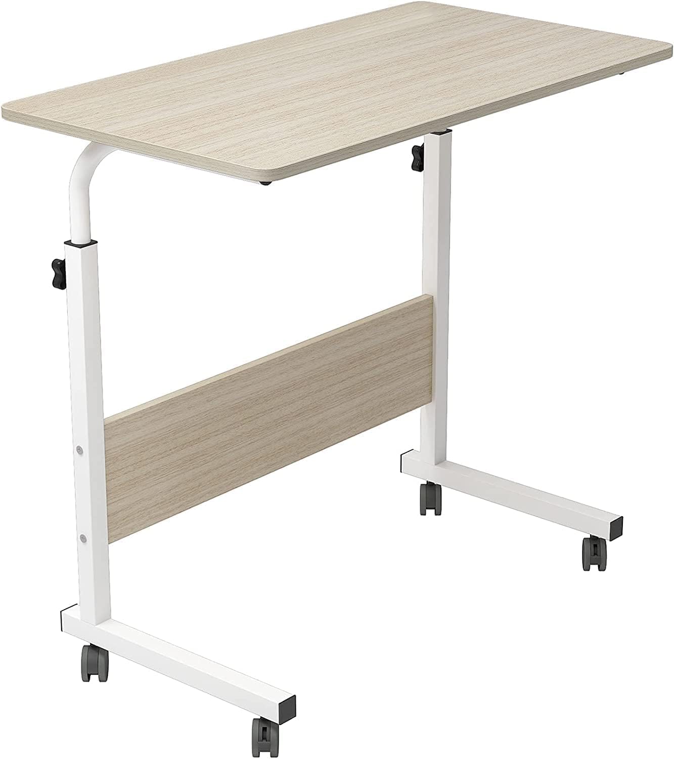 Multi Purpose Laptop Table Adjustable Portable Standing Wooden Laptop Study Multipurpose Bed Side and Sofa Side Table with Wheel (1) (B0D2V29VQB) Amazon Price History, Amazon Price Tracker