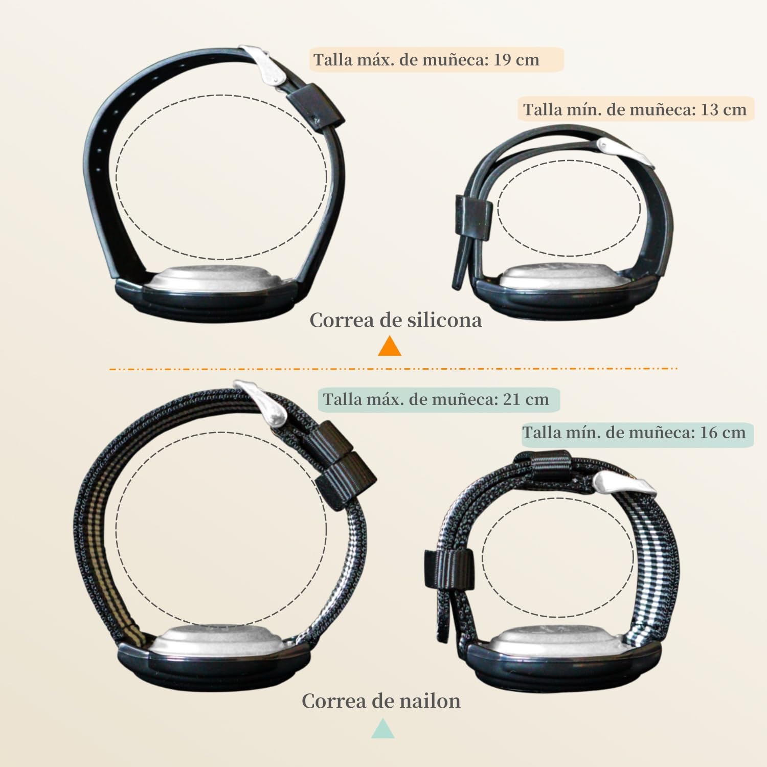 Orologio parlante in spagnolo per non vedenti - con voce chiara per non veggenti e adulti più anziani | dice automaticamente l'ora e allarme | Include cinturino in nylon resistente
