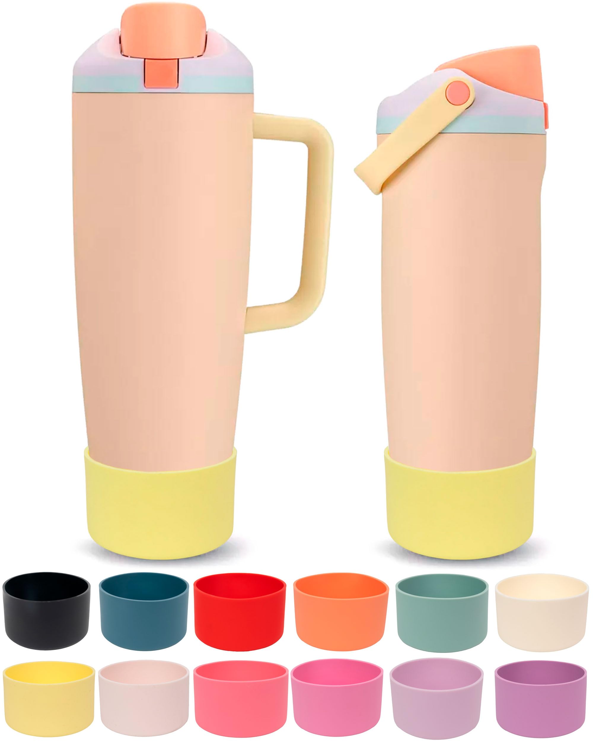 Kaitiaki Silicone Boot for Owala 30oz & 40oz FreeSip Sway Bottles & Tumblers - Non-Slip, Scratch-Resistant, Stability Enhancer, Available in 12 Colors