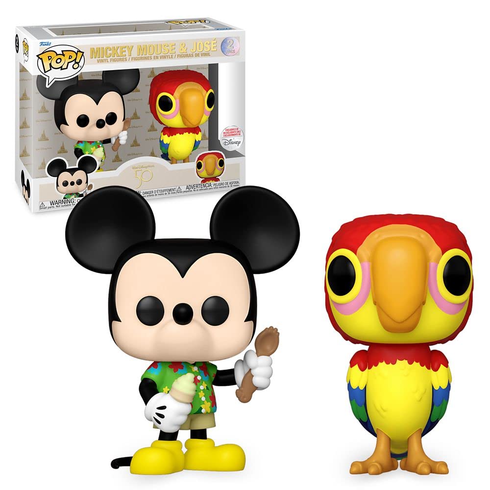 Pop Pop! Mickey Mouse & Jose Walt Disney 50Th 2 Pack