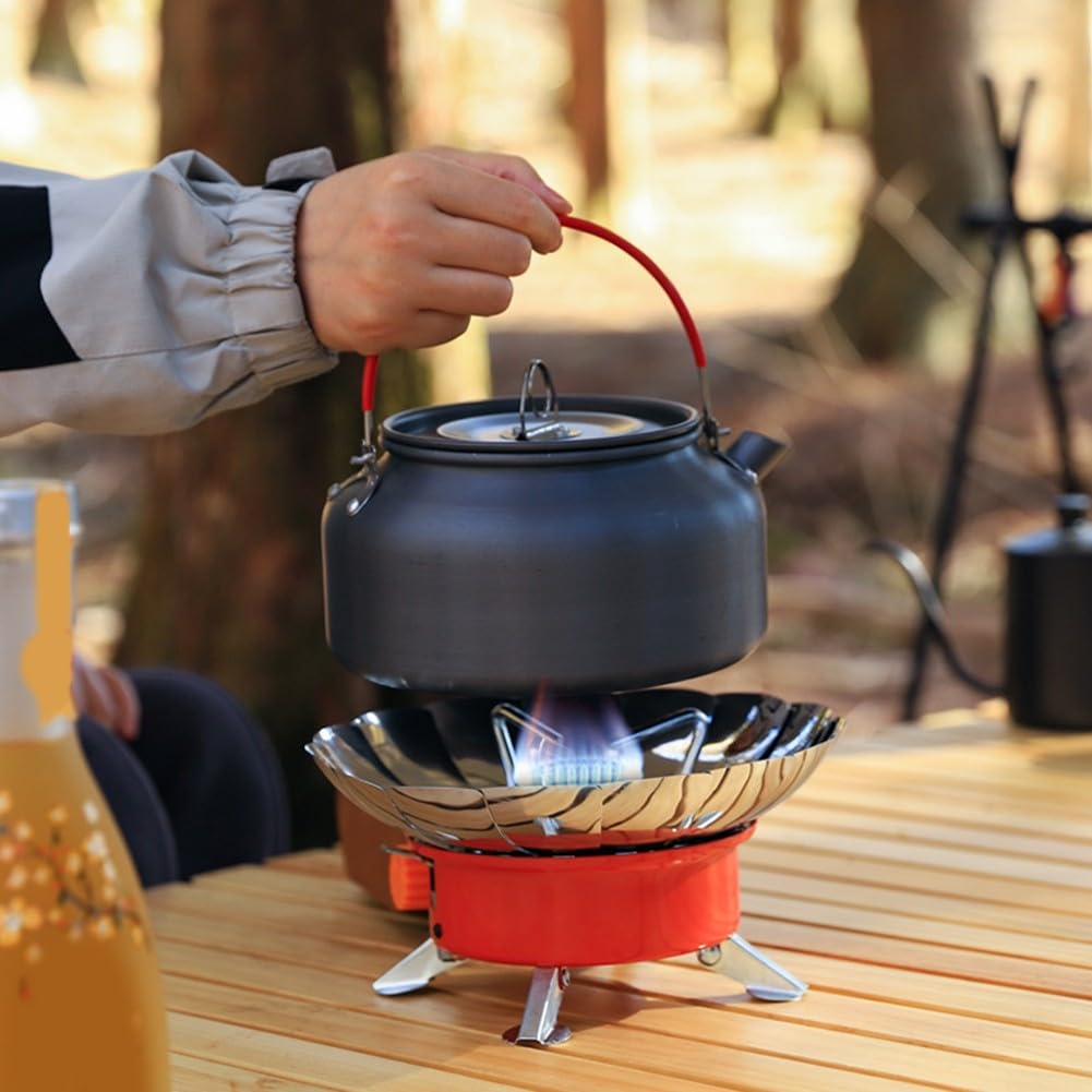 ToolsEvery Stainless Steel Windproof Outdoor Gas Cooker, Portable Windproof Camping Stove With Stainless Steel Body Designed For Outdoor Cooking And Easy Transport