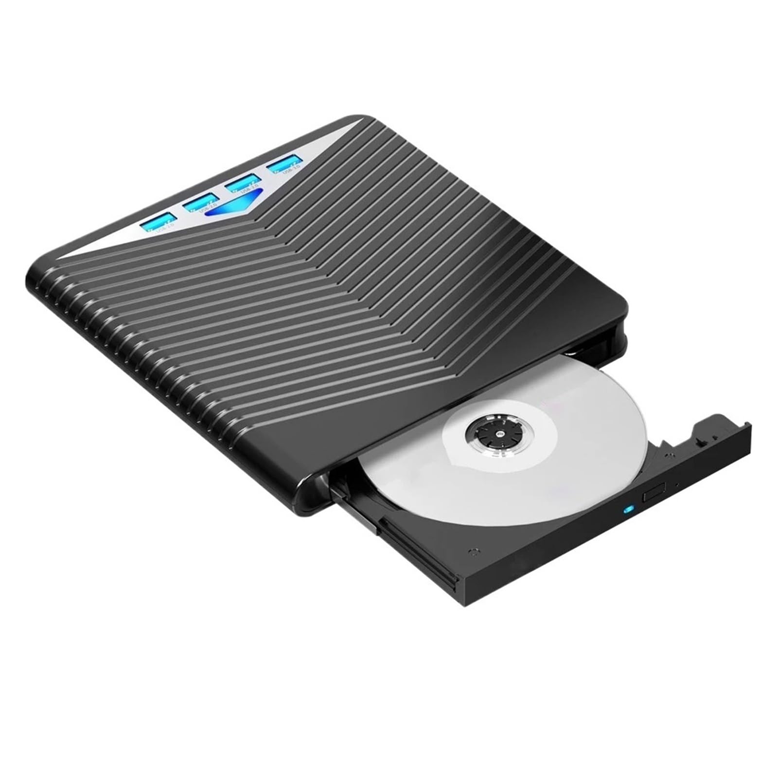 Lecteur DVD 7 en 1 USB 3.0 avec graveur CD externe mince à haute vitesse de copie