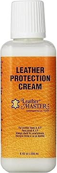 LEATHER MASTER 250ML كريم حماية الجلود - منظف جلدي وبلسم لملابس الأريكة ممرضات أحذية أحذية جلدية سيارة تعتمد على الماء