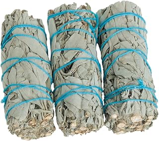 Aromasenses - Salvia Blanca de California - 3 Atados de 10 cm Aprox