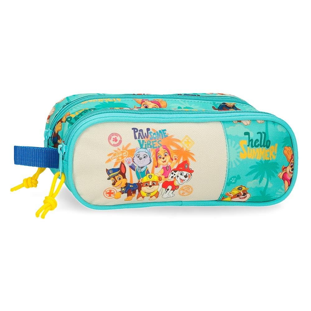 Paw Patrol Joumma Pawsome Vibes School Pencil case, Children's Pencil case, Made of Polyester, Perfect Size to Carry in a Backpack or postbag., Blue, Case