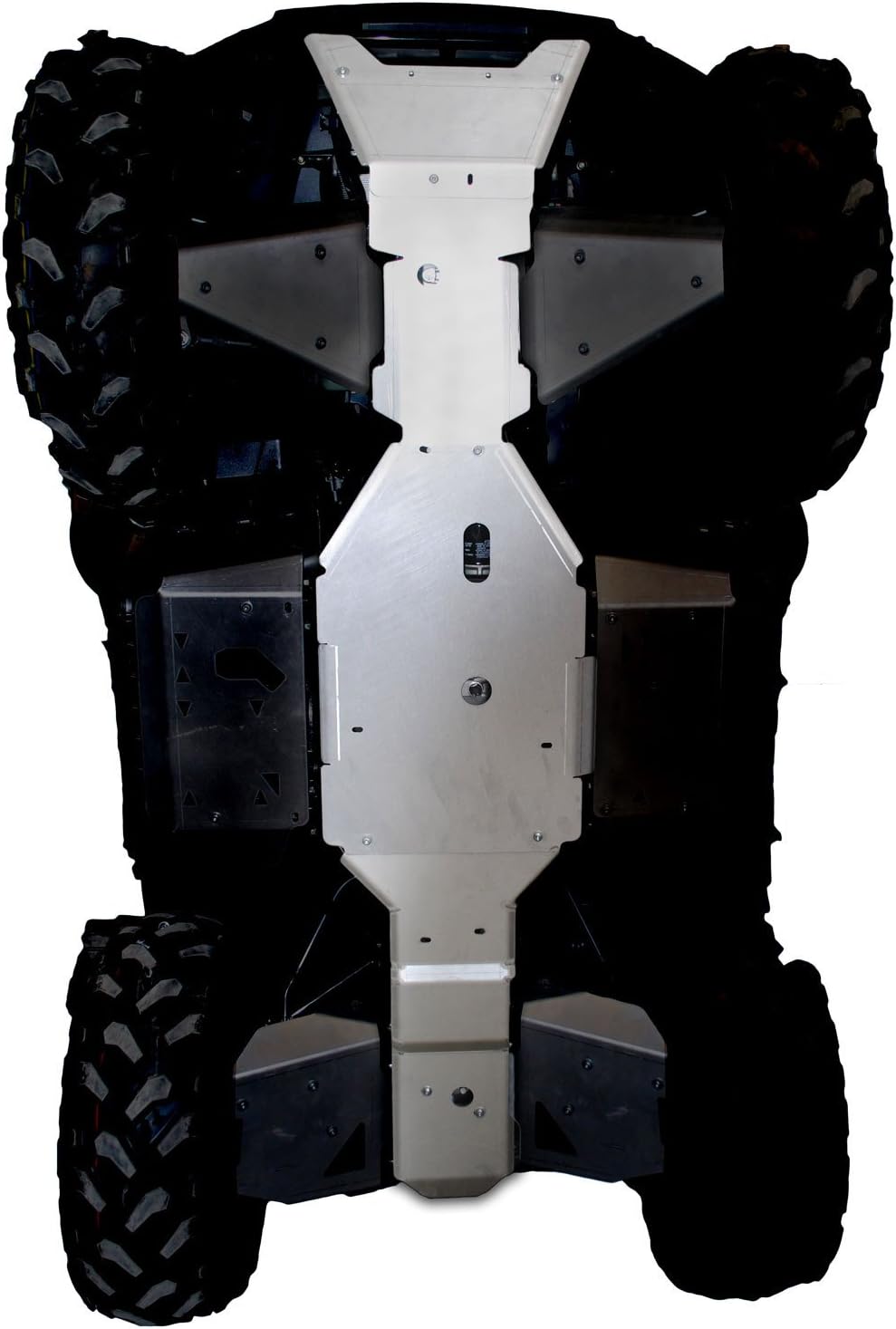 Kawasaki Brute Force 750 Aluminum 3 Piece Frame Skid Plate by Ricochet Set For 2008, 2009, 2010, 2011, 2012, 2013, 2014, 2015, 2016