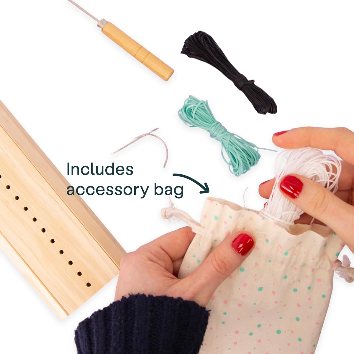 Craftelier - Kit per Rilegatura Libri, Supporto di Perforazione in Legno con Punzone, Aghi e Fili Cerati, Strumenti per Scrapbooking, Quaderni e Libri Fatti a Mano DIY