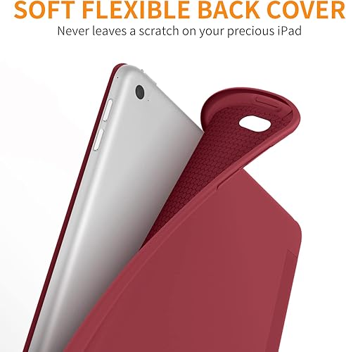 Miniatura 39 de DTTO Funda para iPad Mini de 5ª generación y iPad Mini 4, ultra delgada y ligera, con cubierta trasera de TPU suave, apagado y encendido automático