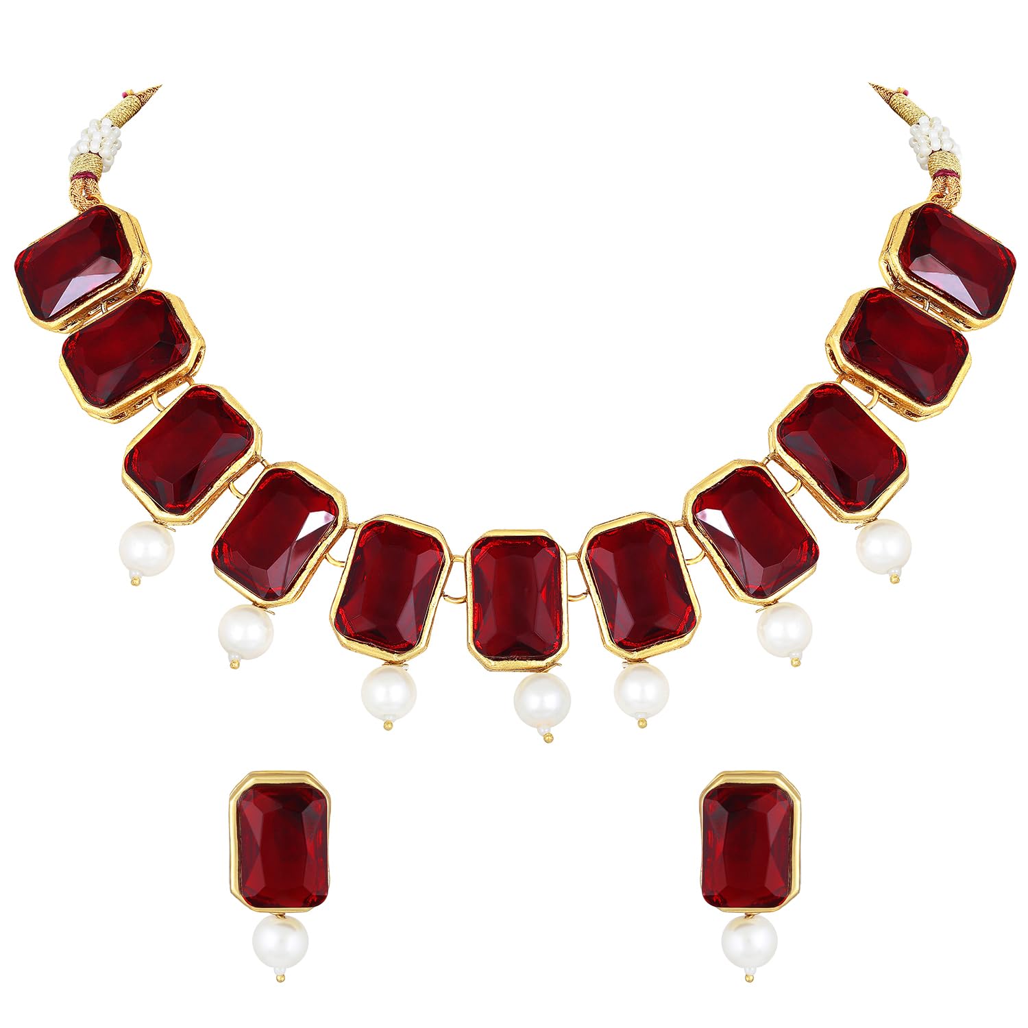 Traditional Crystal Necklace & Jewellery Set Gift for Women
