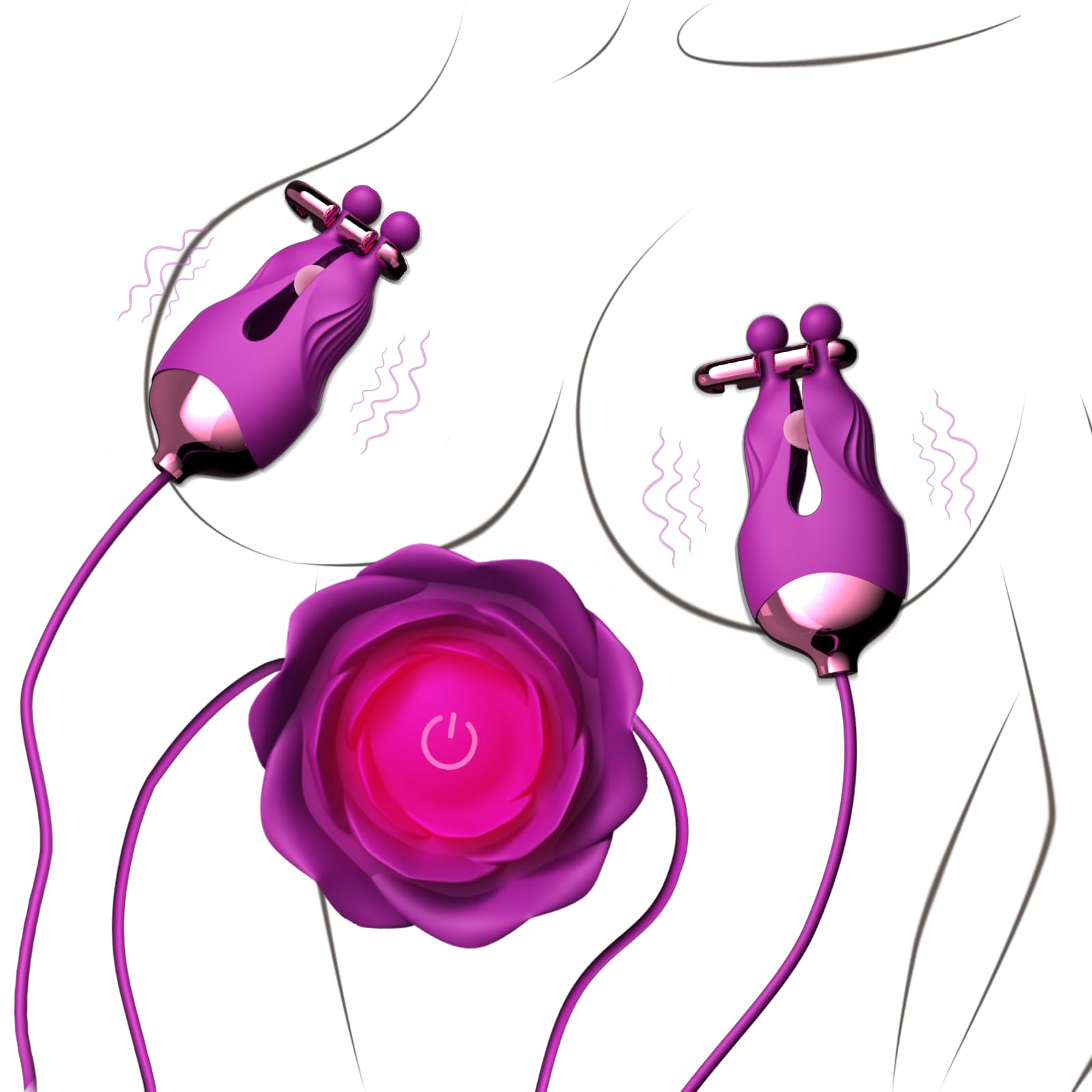 rose toy on nipple Cupid's Secrets Rose Panty Vibe main image 0
