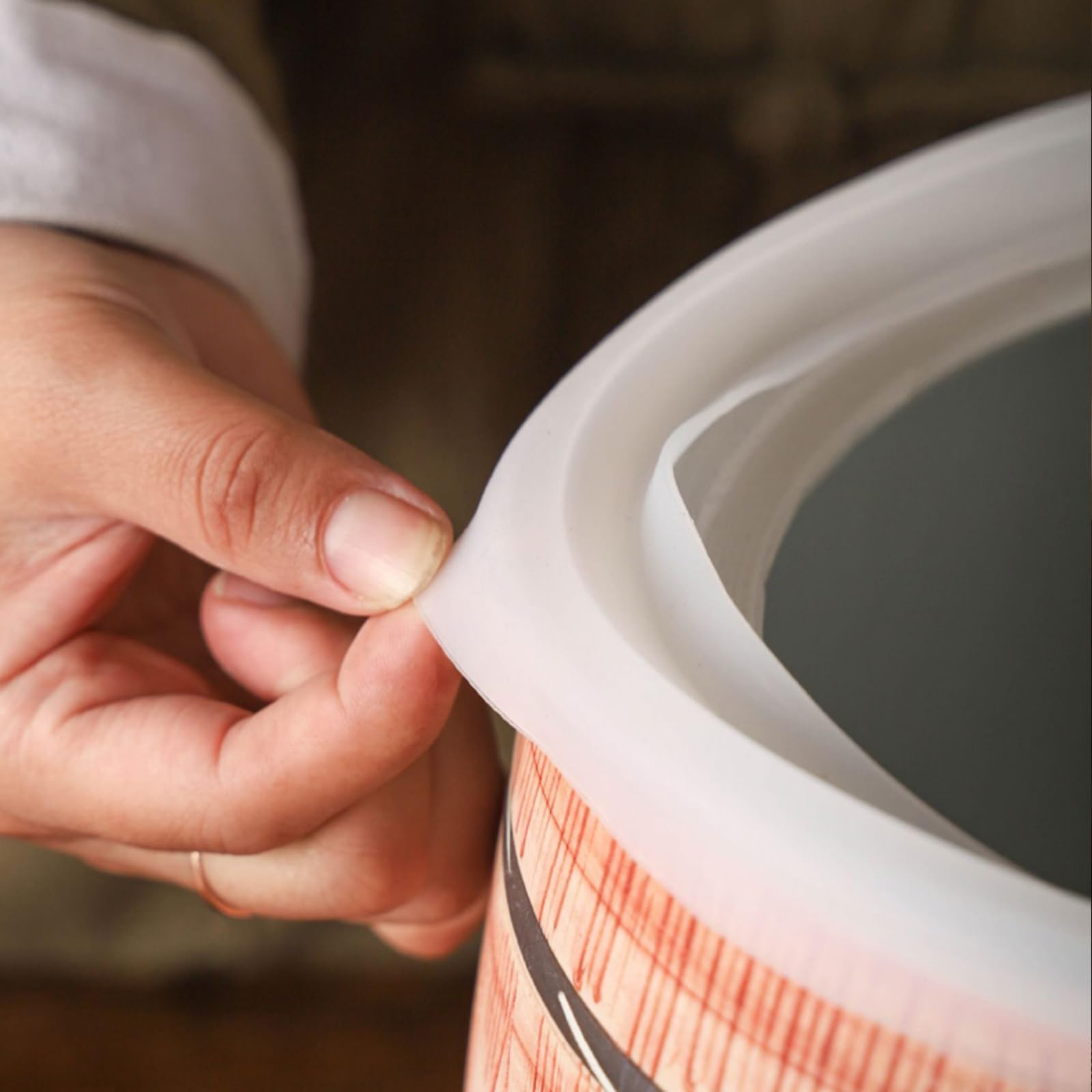 Scatola Per La Conservazione Del Riso Per Casa, Contenitore Di Conservazione Del Riso In Ceramica In Stile Cinese, Distributore Classico Di Cibo, Secchio Di Riso In Ceramica, Conservazione Ermetica, V