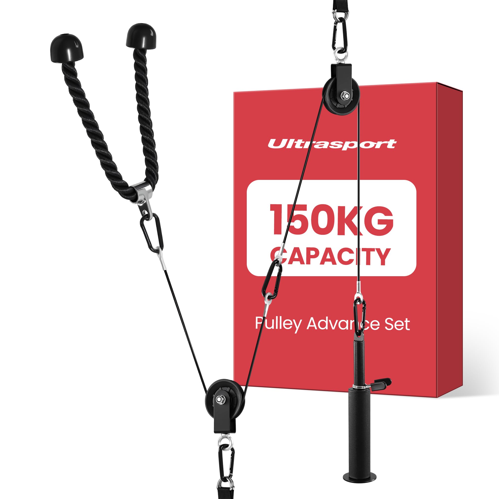 Ultrasport Cable Pulley System Home Gym for Triceps and Lat Pull Down, Arm and Back I Cable Machine with 12 Components for Smart Workouts (Pro) โ image 1