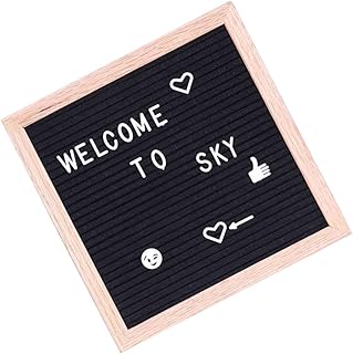 NUOBESTY 1pc Message Board Letter Blackboard Diy Letter Boards Pendant With Box Log