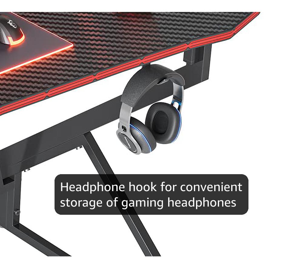Amazon.com: CubiCubi Simple Gaming Desk Z Shaped 47 inch Gamer