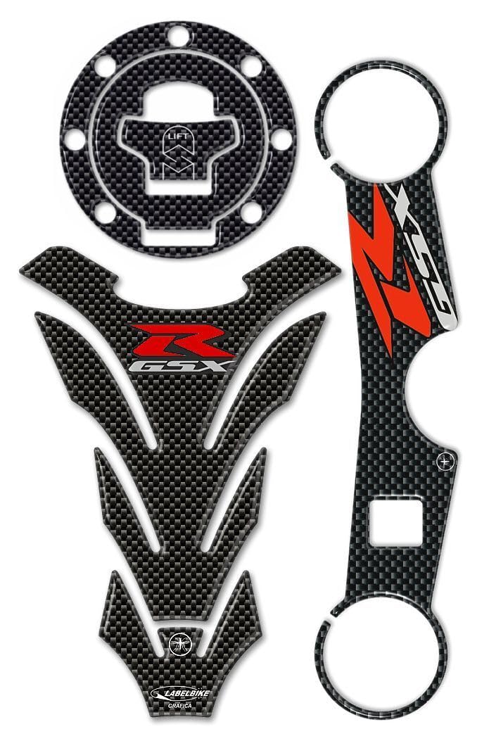 labelbike - 3D Stickers Kit GSX-R Protections Motorcycles Compatible with Suzuki 600 GSXR 2000-2003