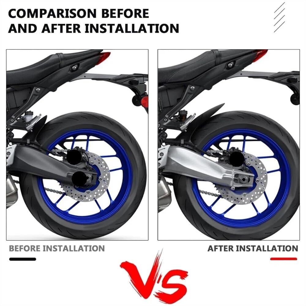 Parafango motocicletta Moto Parafango Posteriore Parafango Extender Estensione Parafango Per MT09 SP MT 09 2021 -