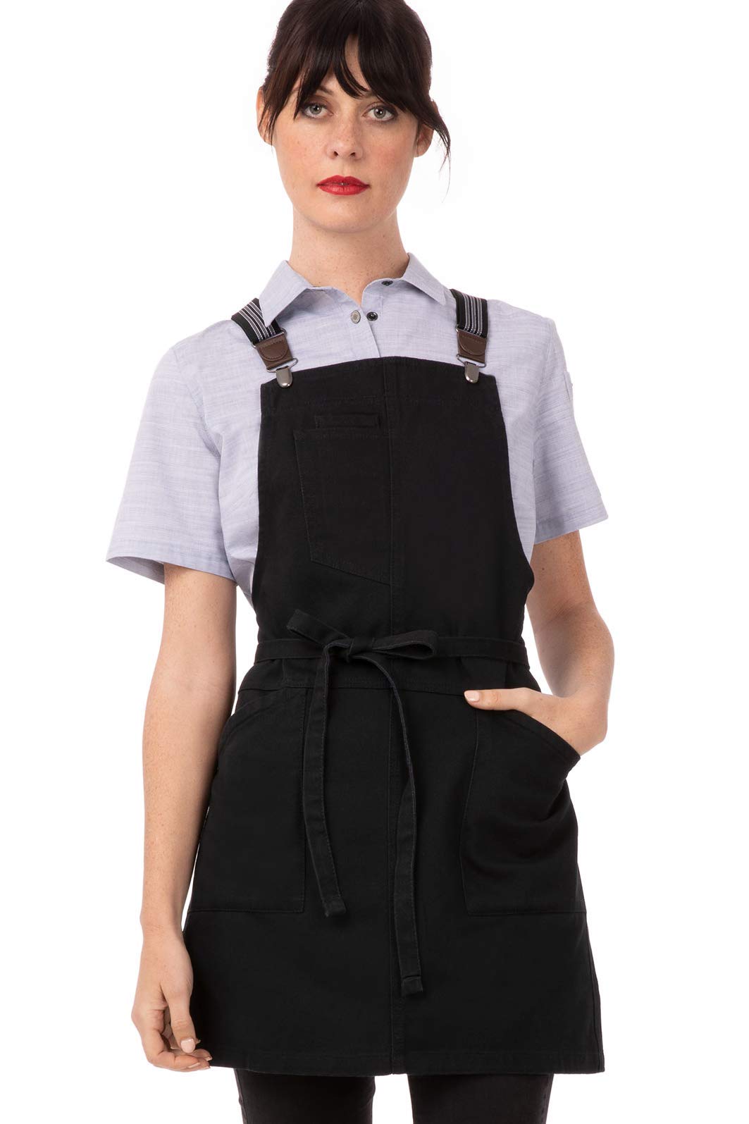 Chef Works Unisex Berkeley Short Bib Apron