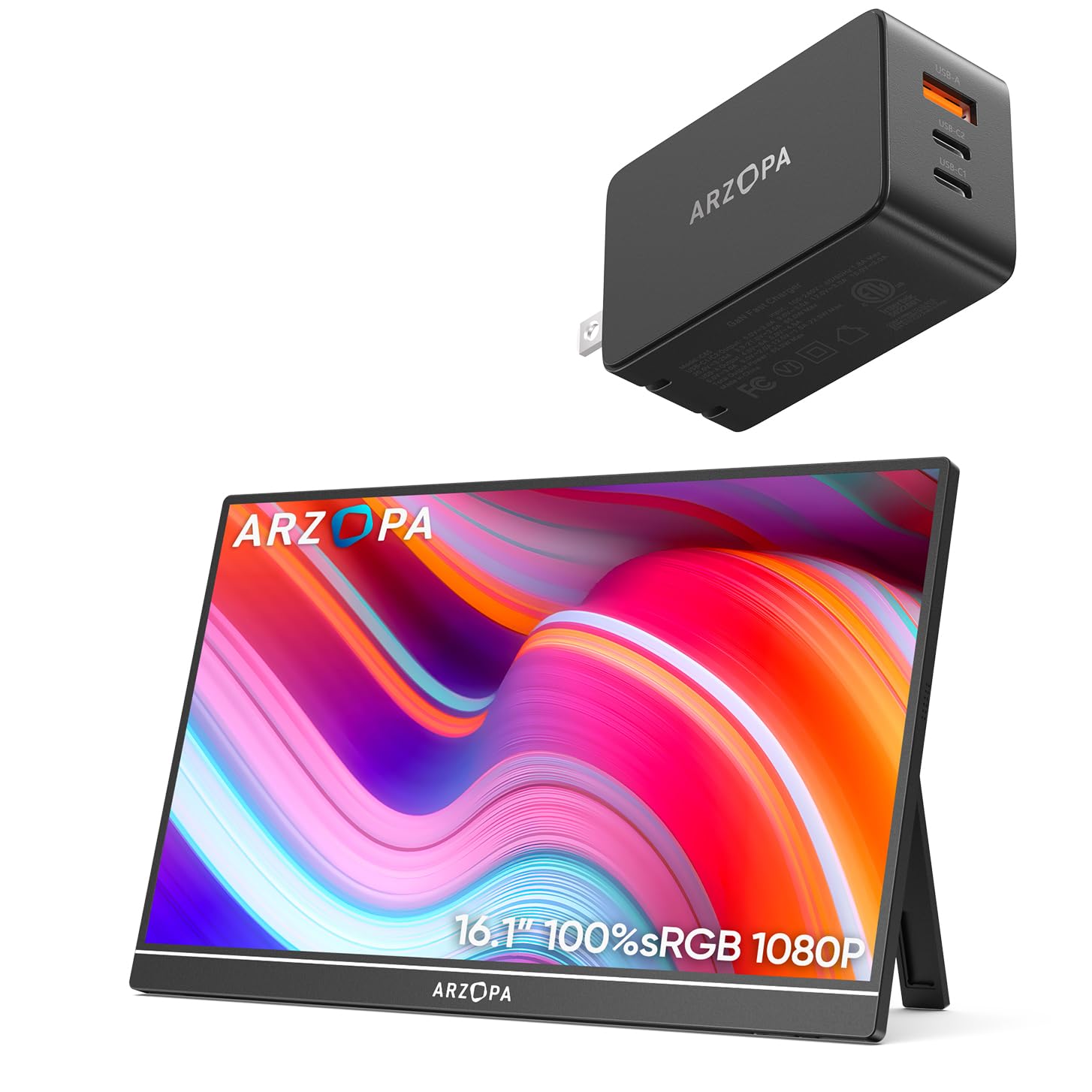 Amazon.com: ARZOPA 16.1“ Portable Monitor with Built-in