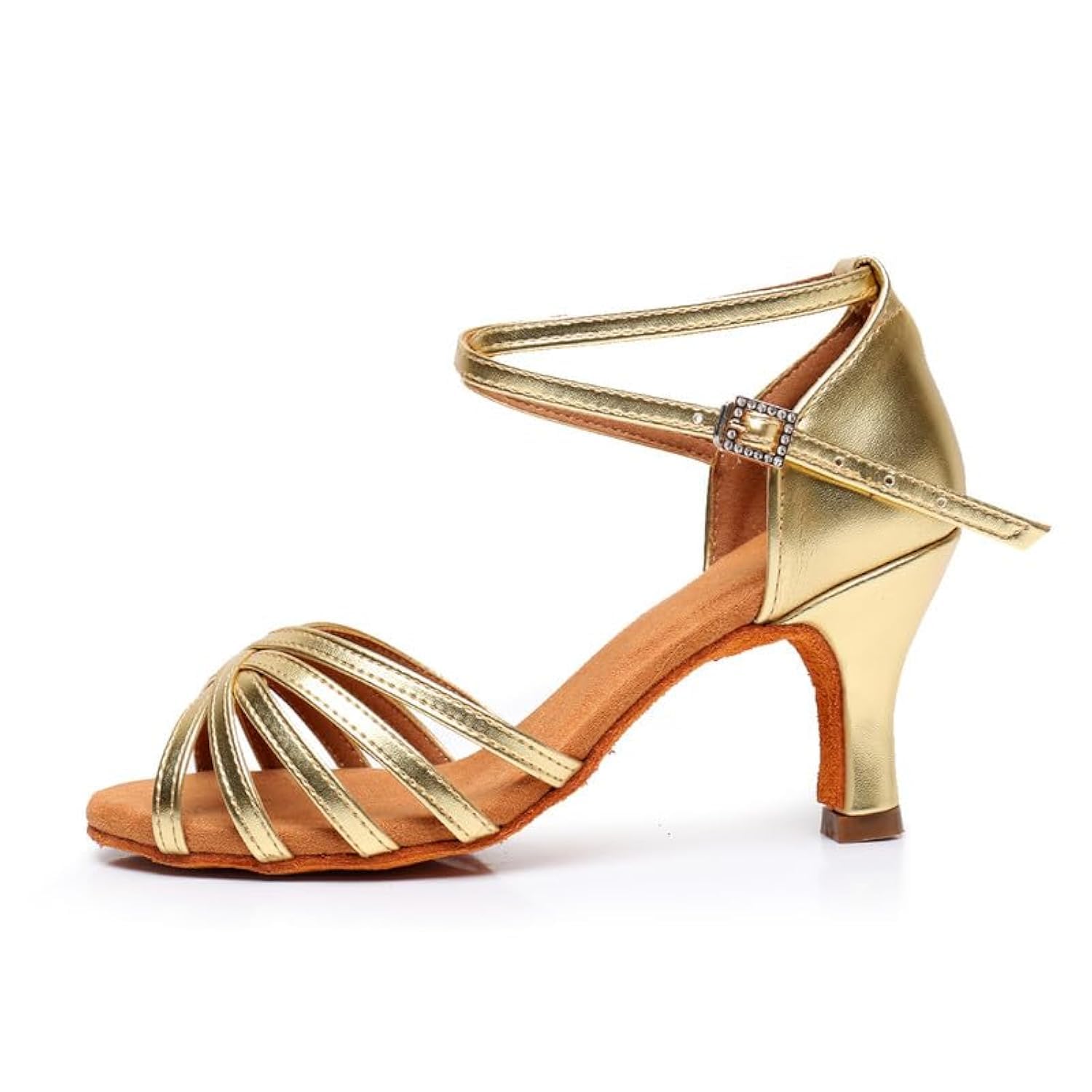 Rosefinch Zapatos de Danza Latina para Mujer Negro Profesional Zapatos de Baile de salón de Fiesta de Salsa de Baile práctica de Rendimiento Zapatos tamaño — view 27