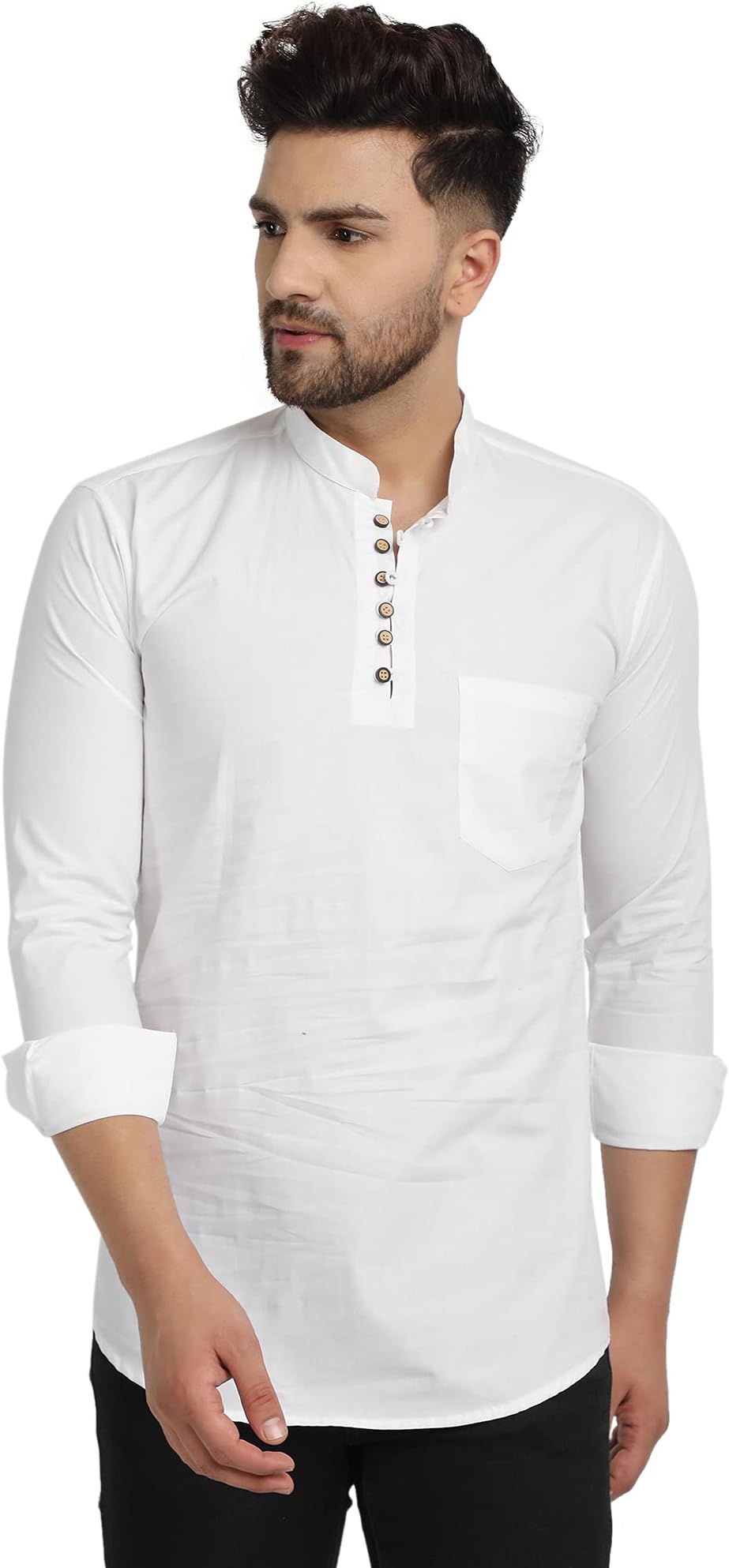 Sponsored Ad - Men's Cotton Regular Fit Casual Kurta