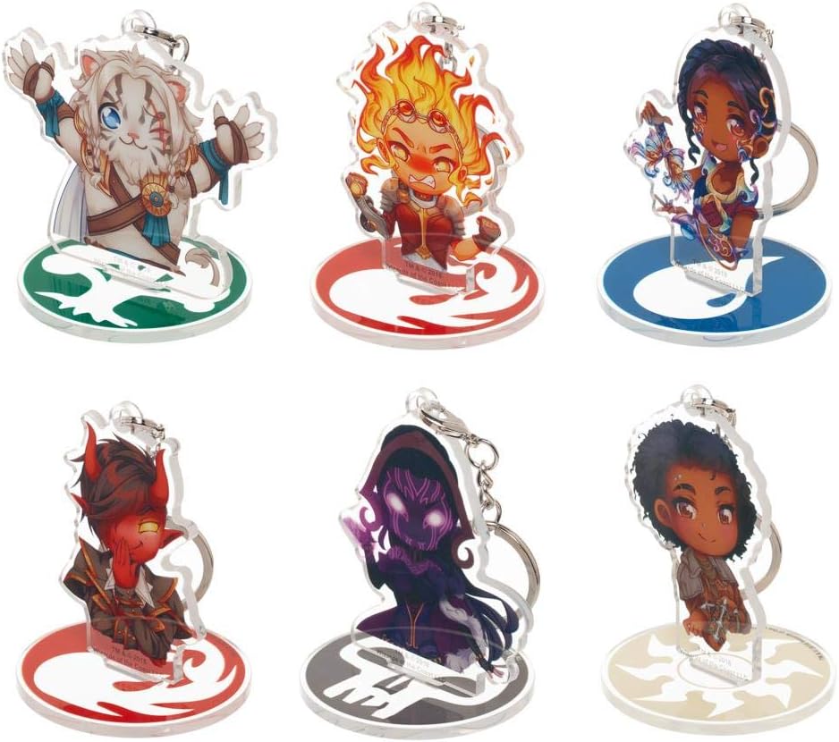 Bioworld Magic: The Gathering Characters Keychain 18 Piece Set
