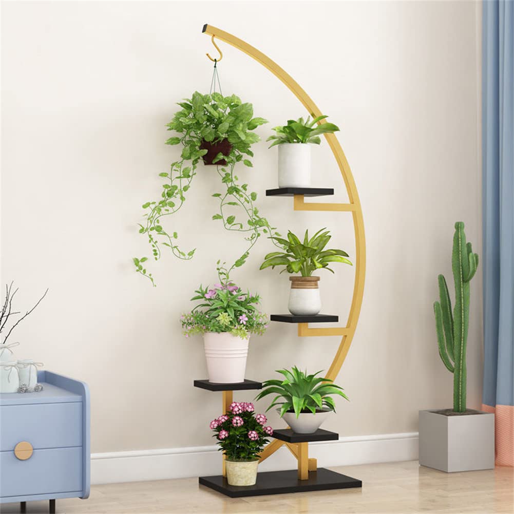 Amazon.co.jp: フラワースタンド5段金属製植物スタンド、シンプルで