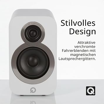 Q Acoustics 3010i Compact Bookshelf Speakers (Pair) (Arctic White)