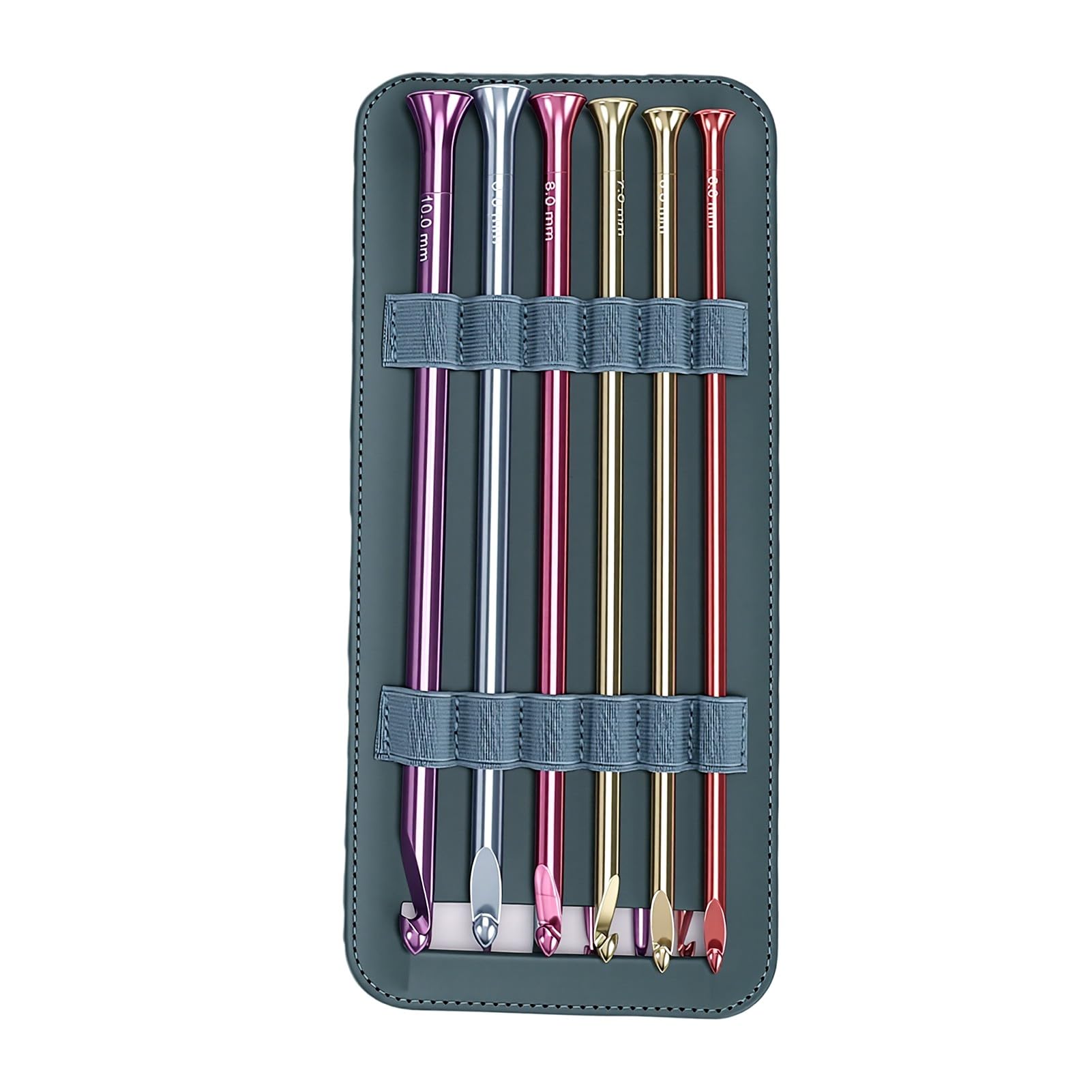 SUNGOOYUE Szydełko Tunezyjskie Zestaw, 12 Szt 3-10mm Aluminium, dla