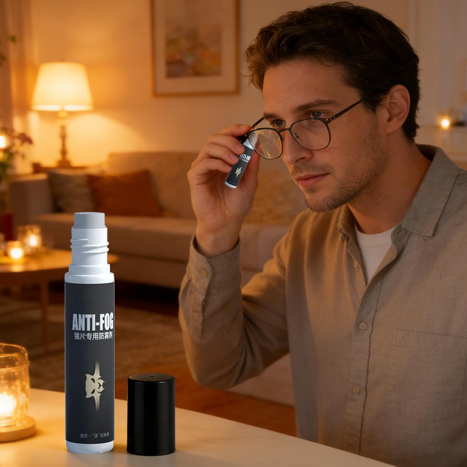 Spray Antiappannamento per Occhiali, 10ml Agente Antiappannante per Lenti in Vetro, Spray Antiappannante per Occhialini da Nuoto, per Visiere da Casco, Moto, Sci, Snorkeling, Vetri Auto,