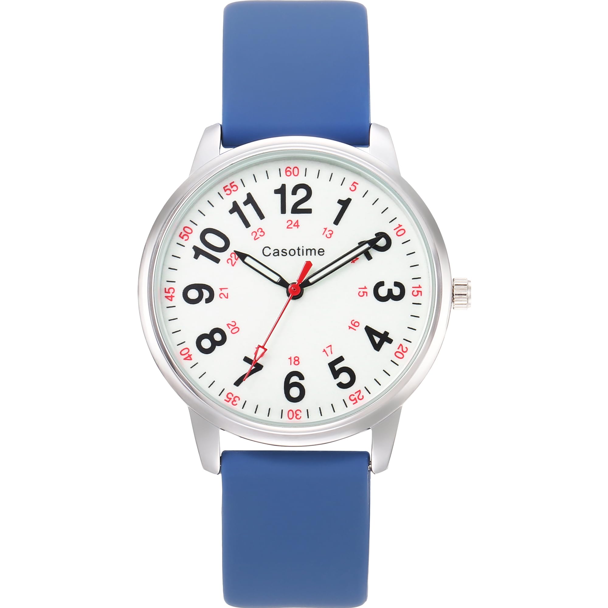 Findtime Orologio Per Infermieri E Medici - Impermeabile 5ATM, Quarzo Giapponese, Lancette Luminescenti, Cinturino Silicone 40 Mm - 2