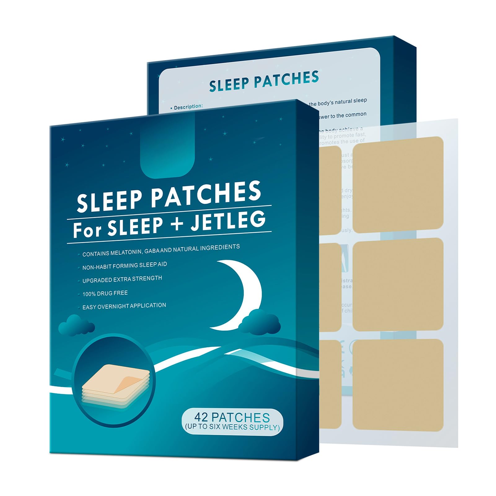 Natural Sleep Patches for Adults - 42 PCS Safe Sleep Sticker Improve Quality Sleep, Enjoy a Relaxing Night Sleep Every Night Sleepy Patch Stickers for Kids Children Teens